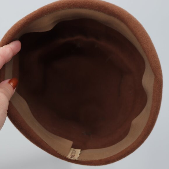 VIntage Brown 1920s Cloche Hat - Picture 8 of 8